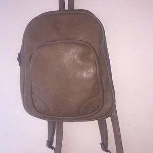 Mini Tan Leather backpack